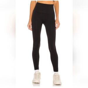 Spanx Sculpt Leggings Seamless Wide Band Tummy Control Thick Black Sz M